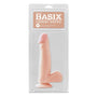 Basix Rubber Works 7.5 in. Dildo With Balls & Suction Cup Beige - Royal Sins