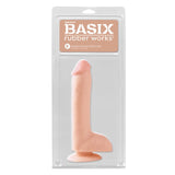 Basix Rubber Works 8 in. Dong With Balls & Suction Cup Beige - Royal Sins