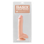 Basix Rubber Works 8 in. Dong With Balls & Suction Cup Beige - Royal Sins