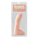 Basix Rubber Works Fat Boy 10 in. Dildo With Balls Beige - Royal Sins
