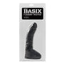 Basix Rubber Works Fat Boy 10 in. Dildo With Balls Black - Royal Sins