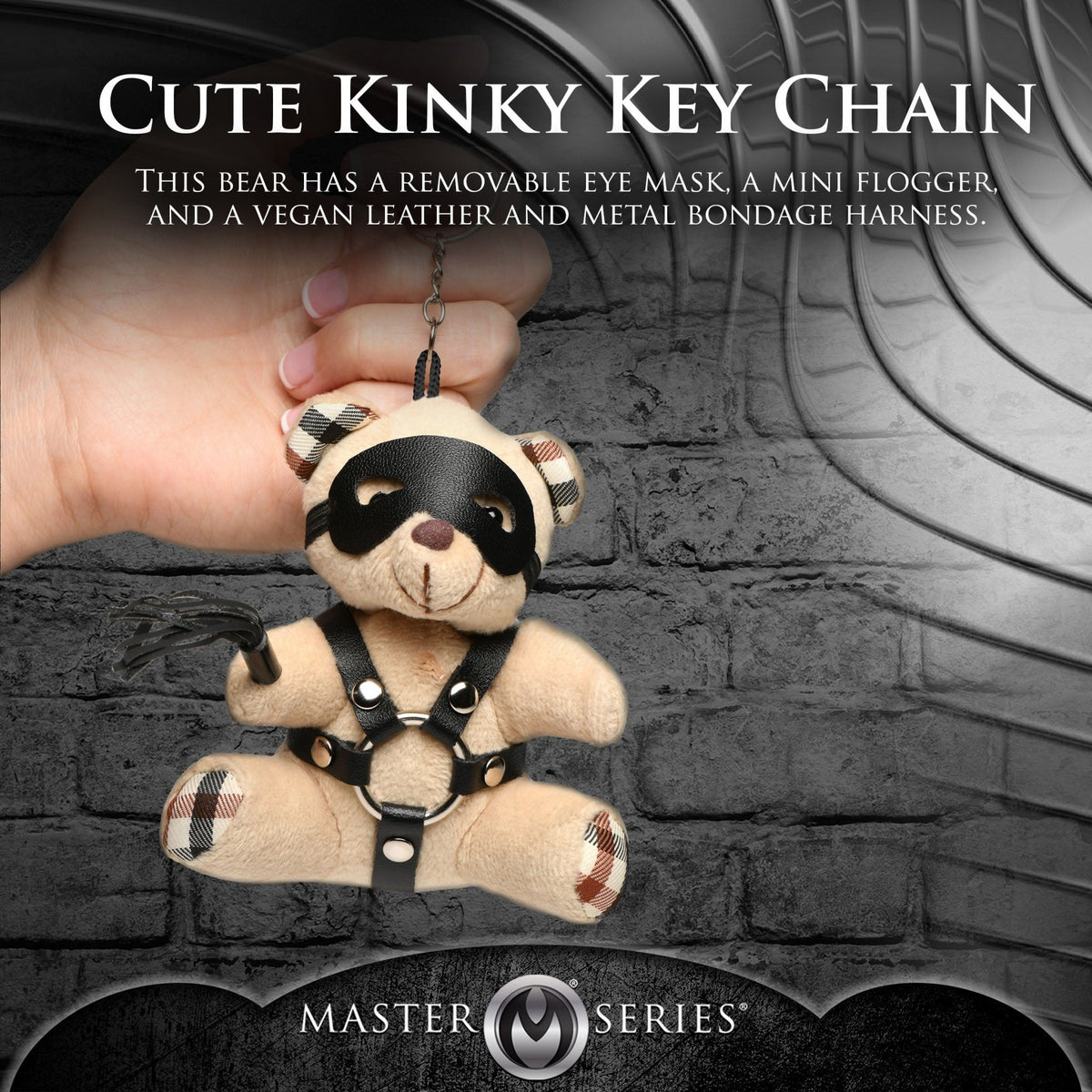 BDSM Teddy Bear Keychain - Royal Sins