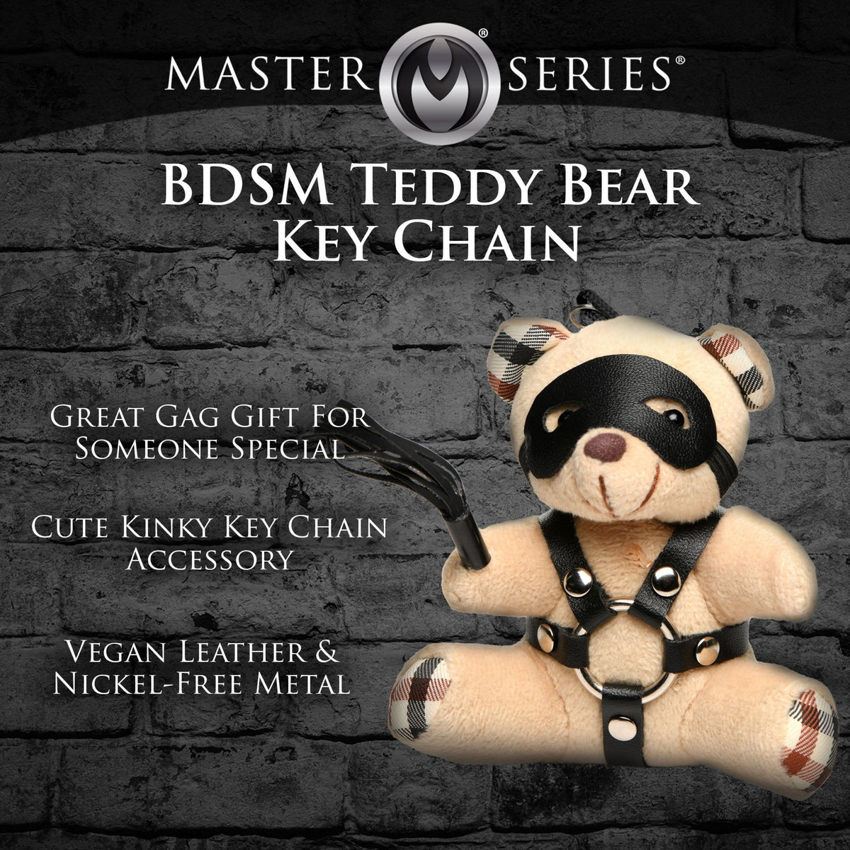 BDSM Teddy Bear Keychain - Royal Sins