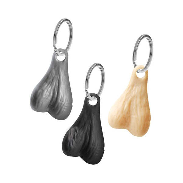 Big Ballers Nuts Keychain Set Dark/Light/Silver - Royal Sins