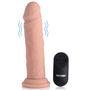 Big Shot Vibrating Remote Control Silicone Dildo - 7 Inch - Royal Sins