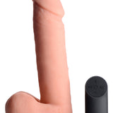 Big Shot Vibrating Remote Control Silicone Dildo with Balls - 8 Inch - Royal Sins