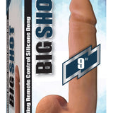 Big Shot Vibrating Remote Control Silicone Dildo with Balls - 9 Inch - Royal Sins