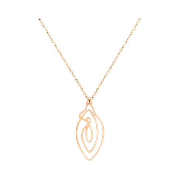 Biird Vulvii Vulva Necklace Rose Gold - Royal Sins