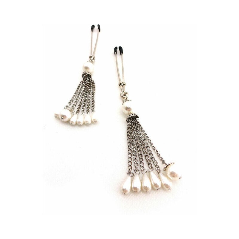 Bijoux de Nip Pearl Tassels Nipple Clamps - Royal Sins
