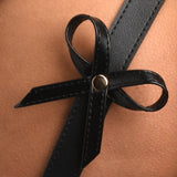 Black Bondage Thigh Harness with Bows - M/L - Royal Sins