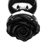 Black Rose Anal Plug - Large - Royal Sins