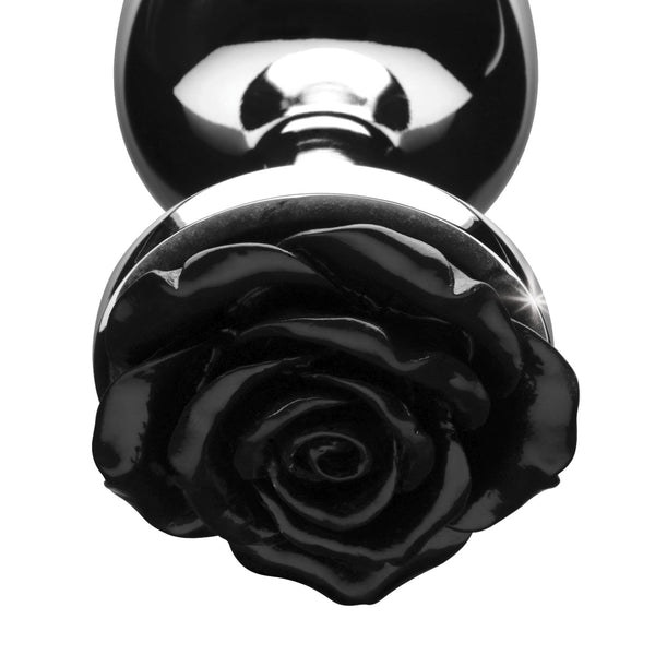 Black Rose Anal Plug - Medium - Royal Sins