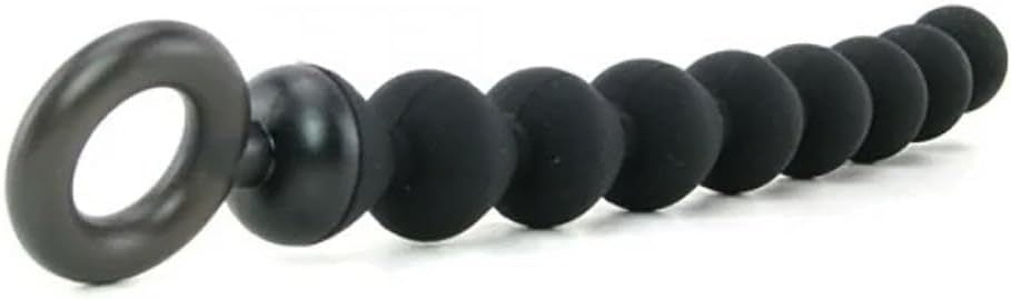 Black Silicone Anal Beads - Royal Sins