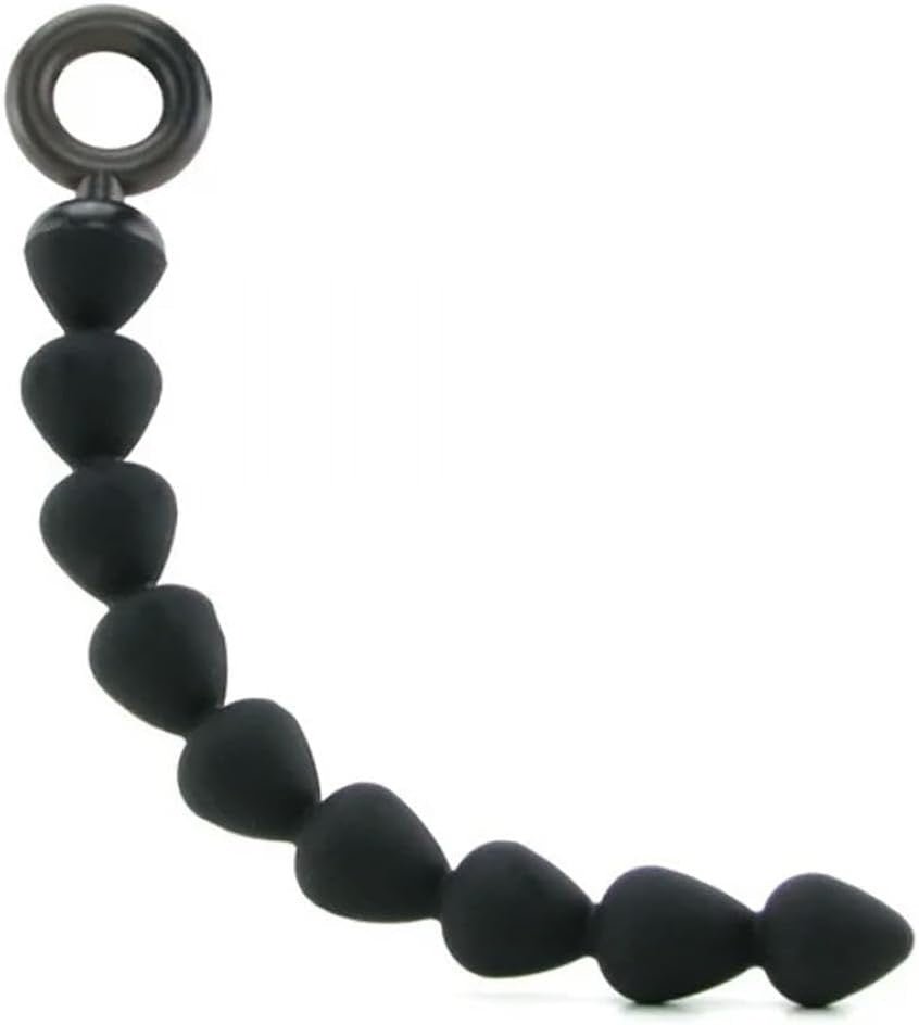 Black Silicone Anal Beads - Royal Sins