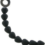 Black Silicone Anal Beads - Royal Sins