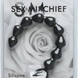 Black Silicone Anal Beads - Royal Sins