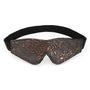 Blindfold Brown PU Floral Print With Faux Fur Lining - Royal Sins