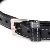 Bling Vixen Leather Choker with Rhinestones - Clear - Royal Sins