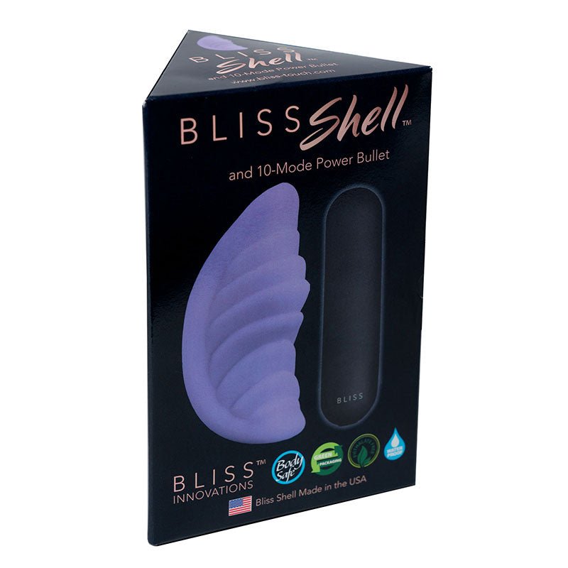 Bliss Shell With Rechargeable Bullet * Purple * 10 Function * Waterproof - Royal Sins