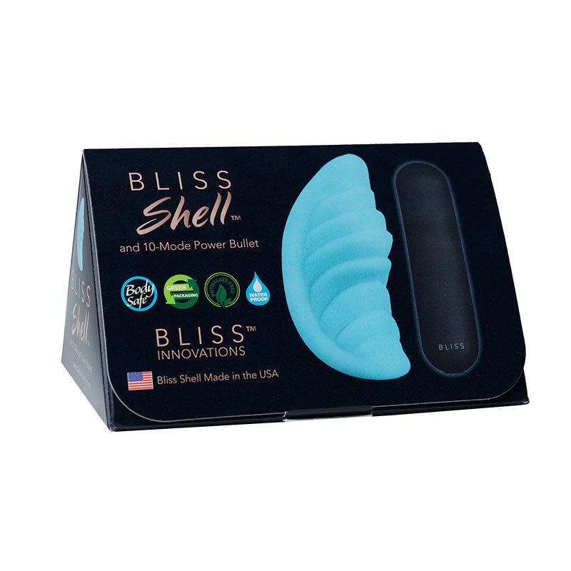 Bliss Shell With Rechargeable Bullet * Teal * 10 Function * Waterproof - Royal Sins