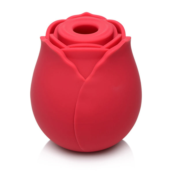 Bloomgasm 10X Wild Rose Silicone Suction Clit Stimulator Red - Royal Sins