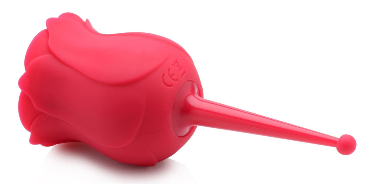 Bloomgasm Rose Buzz 7X Silicone Clit Stimulator and Vibrator - Royal Sins