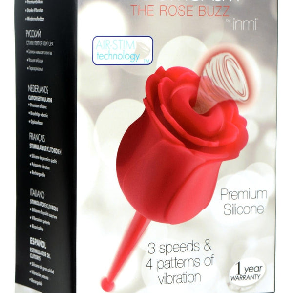 Bloomgasm Rose Buzz 7X Silicone Clit Stimulator and Vibrator - Royal Sins