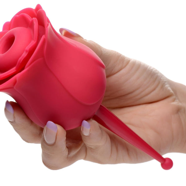 Bloomgasm Rose Buzz 7X Silicone Clit Stimulator and Vibrator - Royal Sins