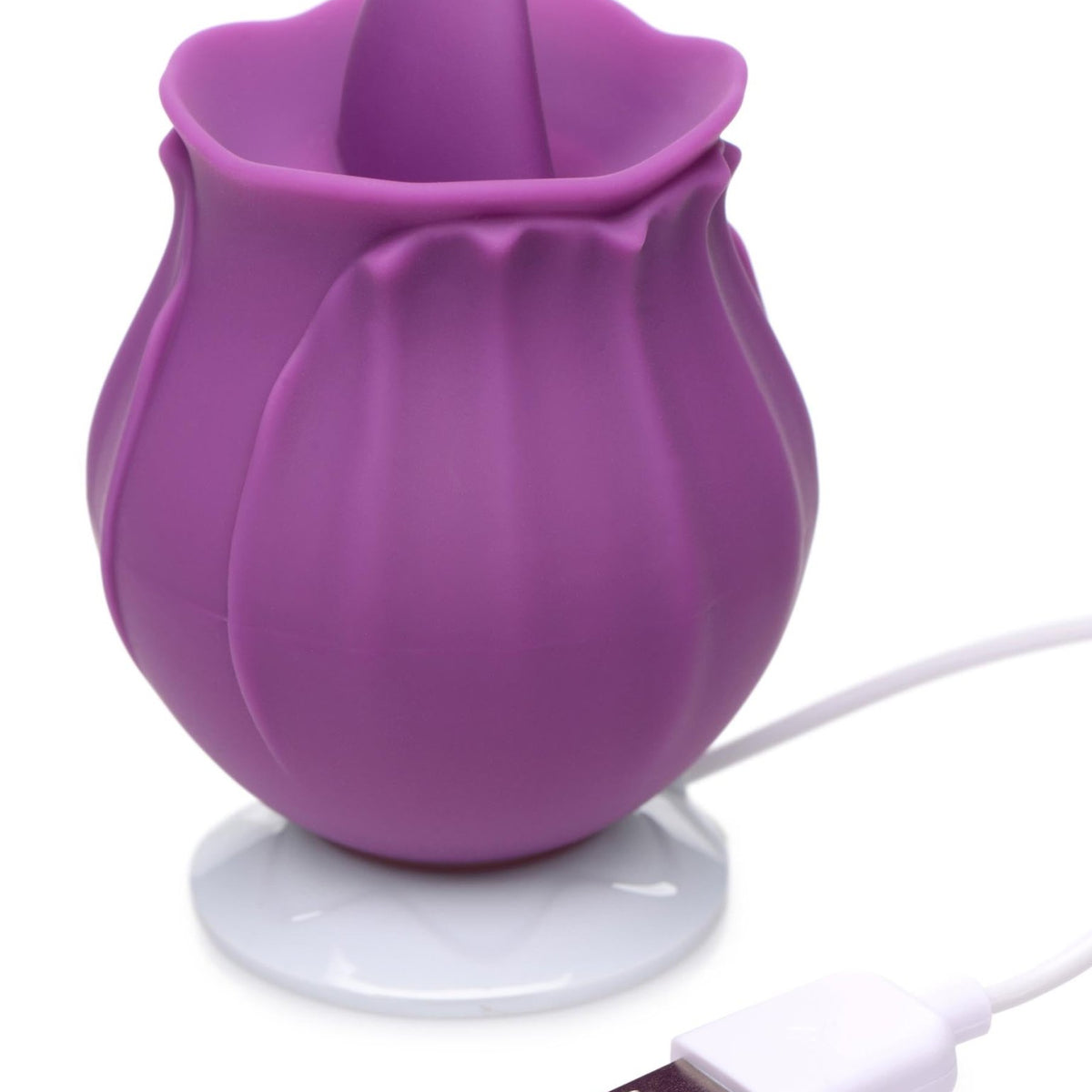 Bloomgasm Wild Violet 10X Silicone Clit Licking Stimulator - Purple - Royal Sins