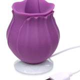 Bloomgasm Wild Violet 10X Silicone Clit Licking Stimulator - Purple - Royal Sins