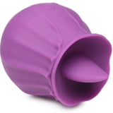 Bloomgasm Wild Violet 10X Silicone Clit Licking Stimulator - Purple - Royal Sins