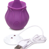 Bloomgasm Wild Violet 10X Silicone Clit Licking Stimulator - Purple - Royal Sins