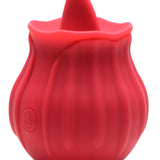 Bloomgasm Wild Violet 10X Silicone Clit Licking Stimulator - Red - Royal Sins