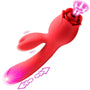 Blooming Bunny Sucking and Thrusting Silicone Rabbit Vibrator - Royal Sins