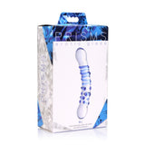 Blu Dual Ended Glass Dildo - Royal Sins