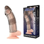 Blue Line 6.5 in. Triple Sensation Penis Enhancing Sleeve Extension - Royal Sins