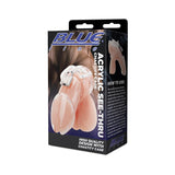 Blue Line Acrylic See - Thru Chastity Cock Cage Clear - Royal Sins