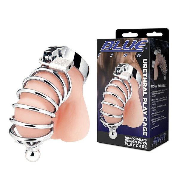 Blue Line Urethral Play Cage - Royal Sins