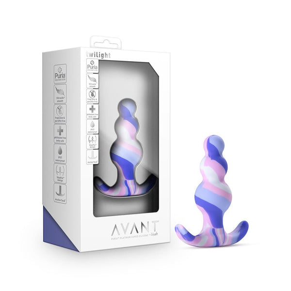 Blush Avant Twilight Silicone Anal Plug Blue - Royal Sins