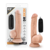 Blush Dr. Skin Dr. Jay Realistic 8.75 in. Vibrating Dildo with Balls & Suction Cup Beige - Royal Sins