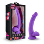 Blush Ruse D Thang Semi - Realistic 7.75 in. Silicone Dildo with Balls & Suction Cup Purple - Royal Sins