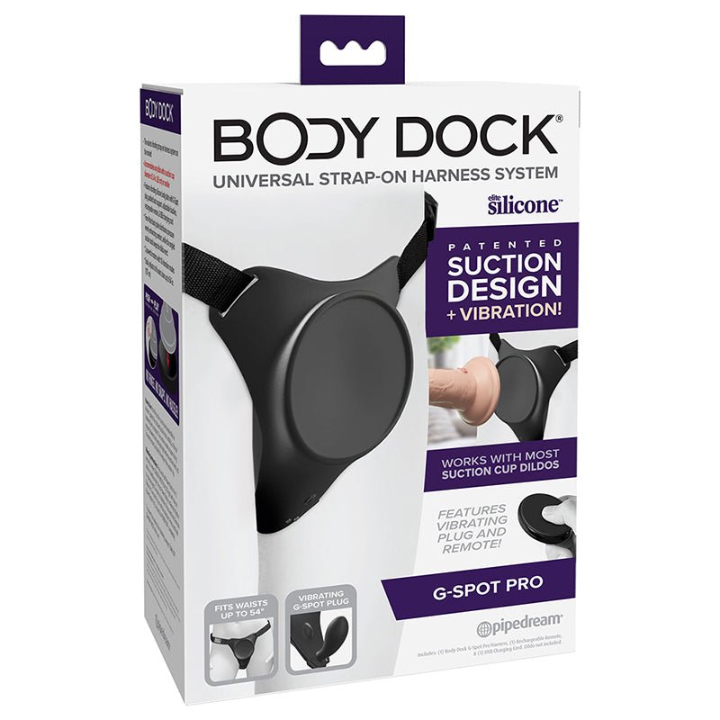 Body Dock G - Spot Pro Vibrating Silicone Strap - On Harness - Royal Sins