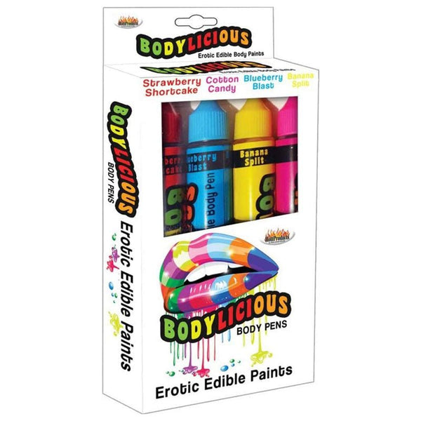 Bodylicious Edible Body Pens 4pk Assorted Flavors - Royal Sins