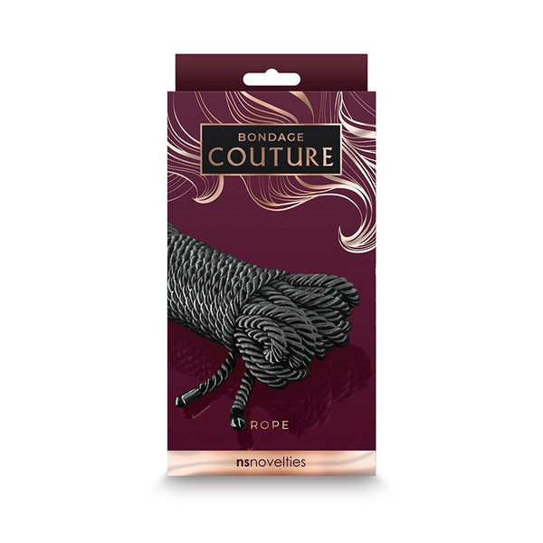 Bondage Couture Rope 25 ft. Black - Royal Sins