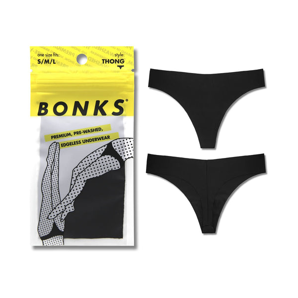 Bonks Black Magic Seamless Thong O/S - Royal Sins