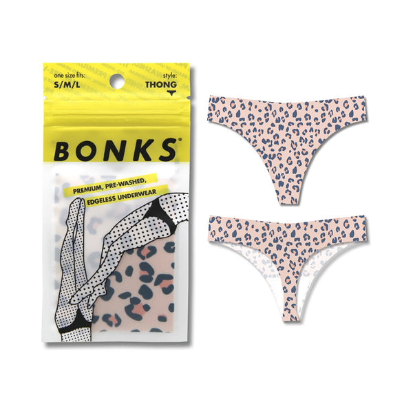 Bonks Cat's Out of the Bag Seamless Thong O/S - Royal Sins