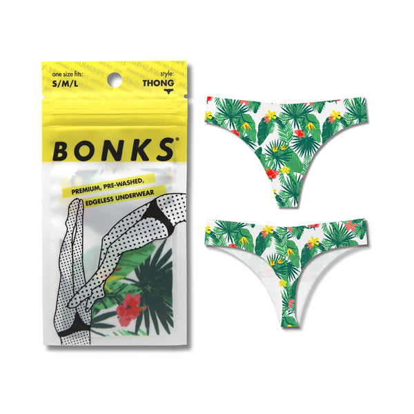 Bonks Tropic Like It's Hot Seamless Thong O/S - Royal Sins