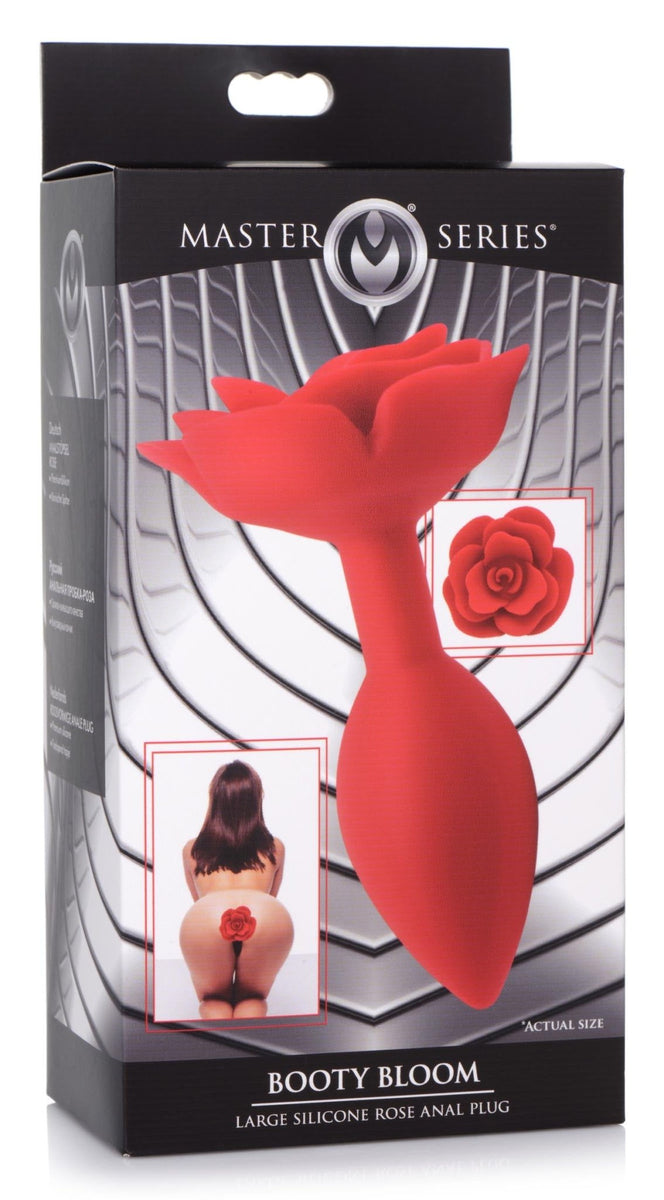 Booty Bloom Silicone Rose Anal Plug - Large - Royal Sins