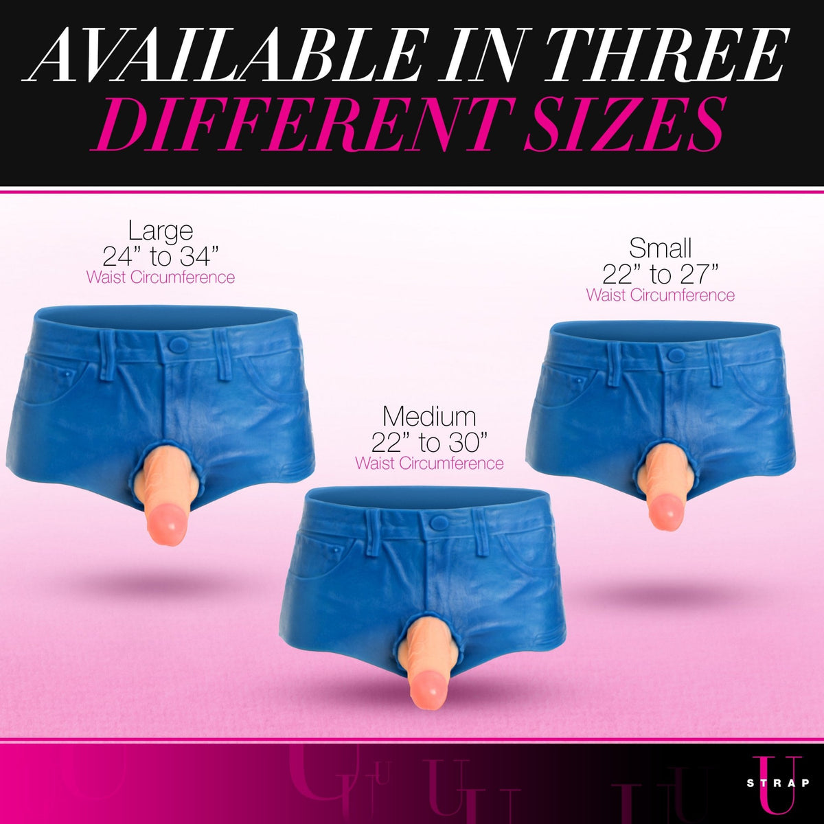 Booty Shorts 6 Inch Dildo Silicone Strap On Harness - Medium - Royal Sins