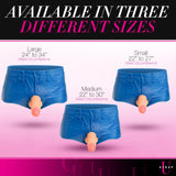 Booty Shorts 6 Inch Dildo Silicone Strap On Harness - Small - Royal Sins